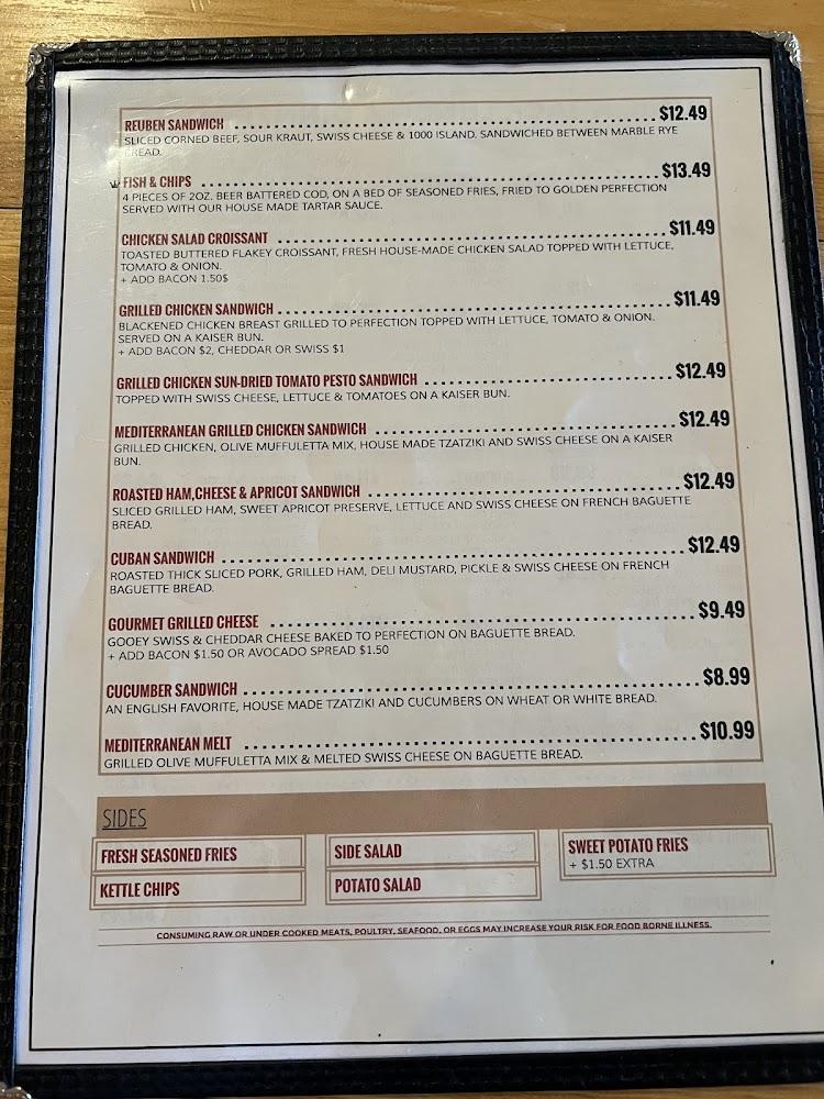 Union Jack Cafe Menu image 1